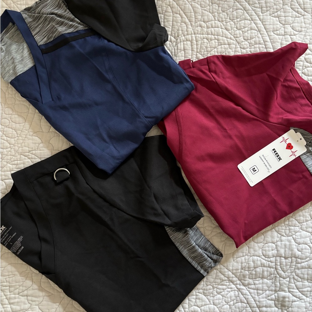 RBX scrub tops (M-L)